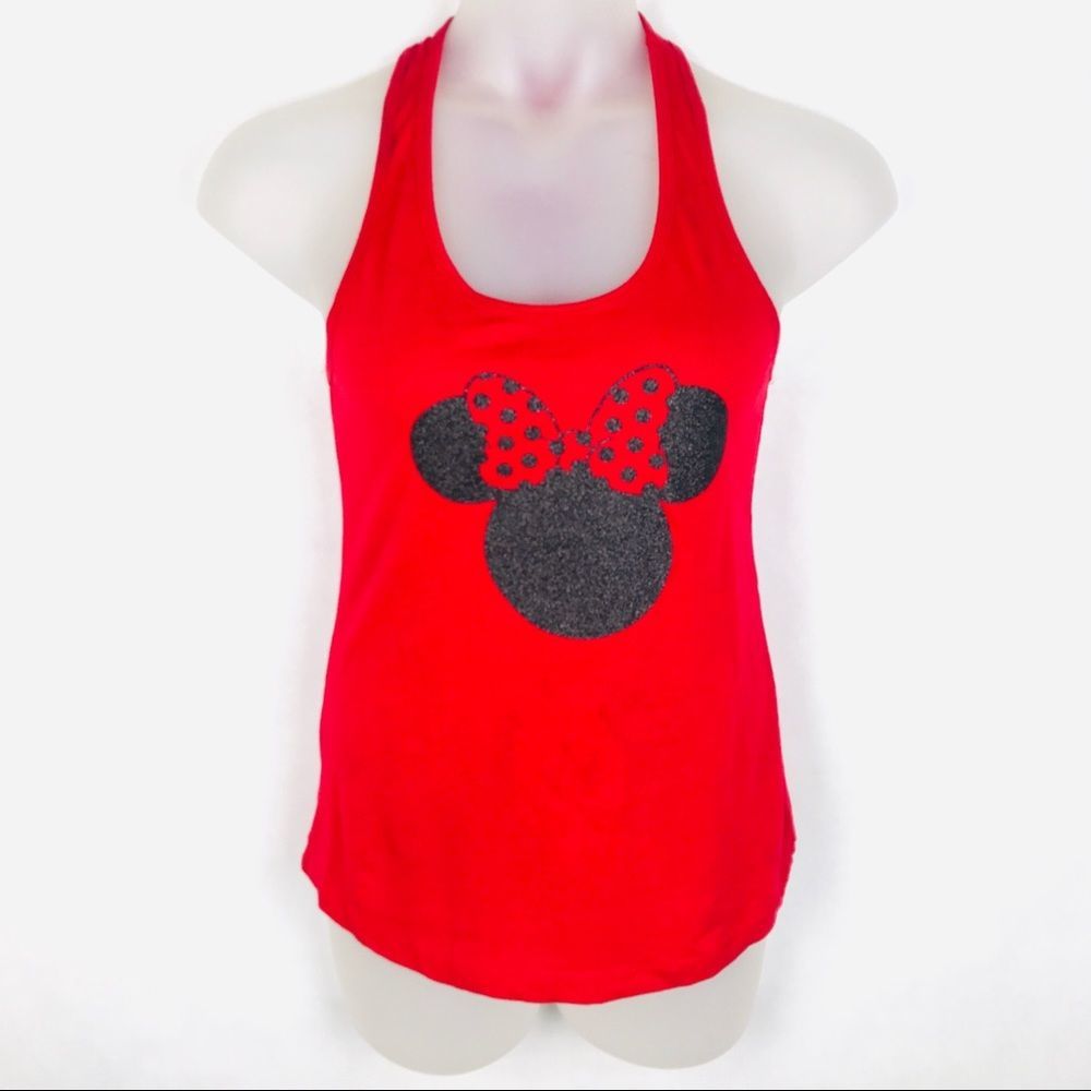 Ideal T Minnie Glitter Silhouette Tank Top